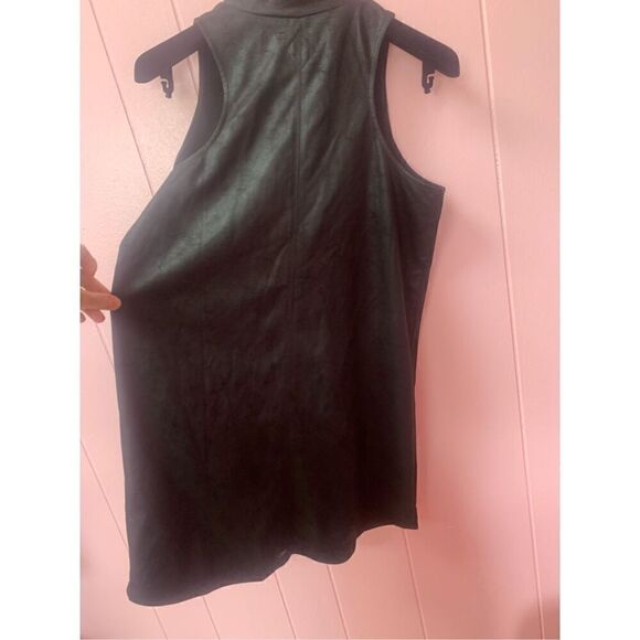 Thrills Womens Quarter Zip High Neck Sleeveless Bodycon Mini Dress Black Size 6 - Picture 6 of 10